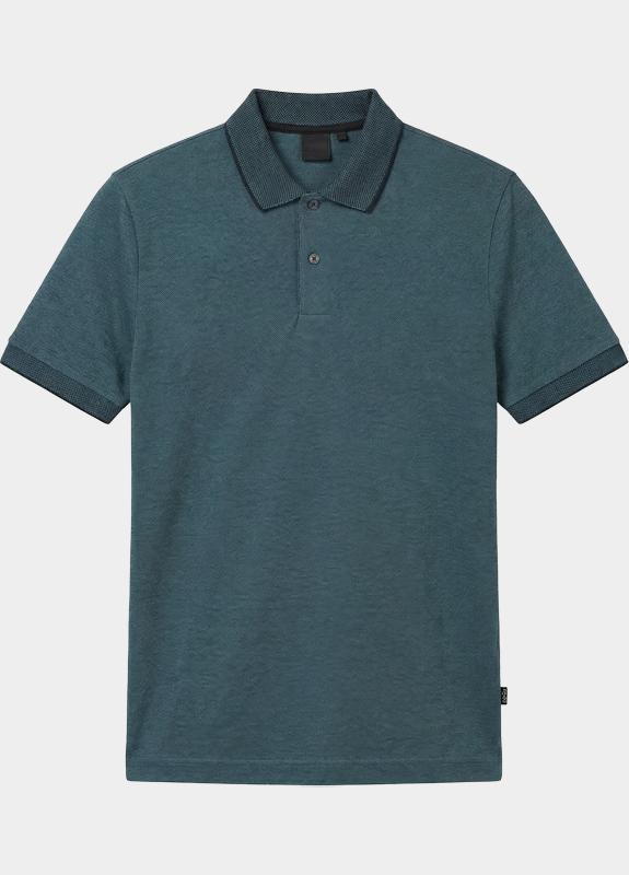 BOSS Black Polo korte mouw Blauw H-Parlay 246 10278170 01 50554117/468