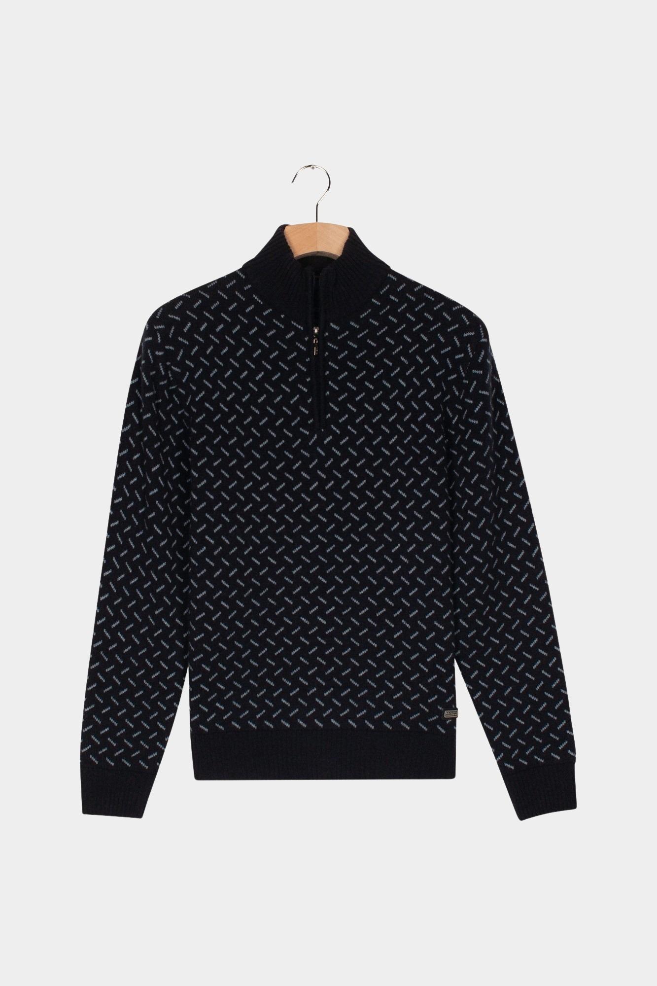 Baileys Half Zip Blauw Pullover 1/2 Zip 10gg, all-ov 528434/60