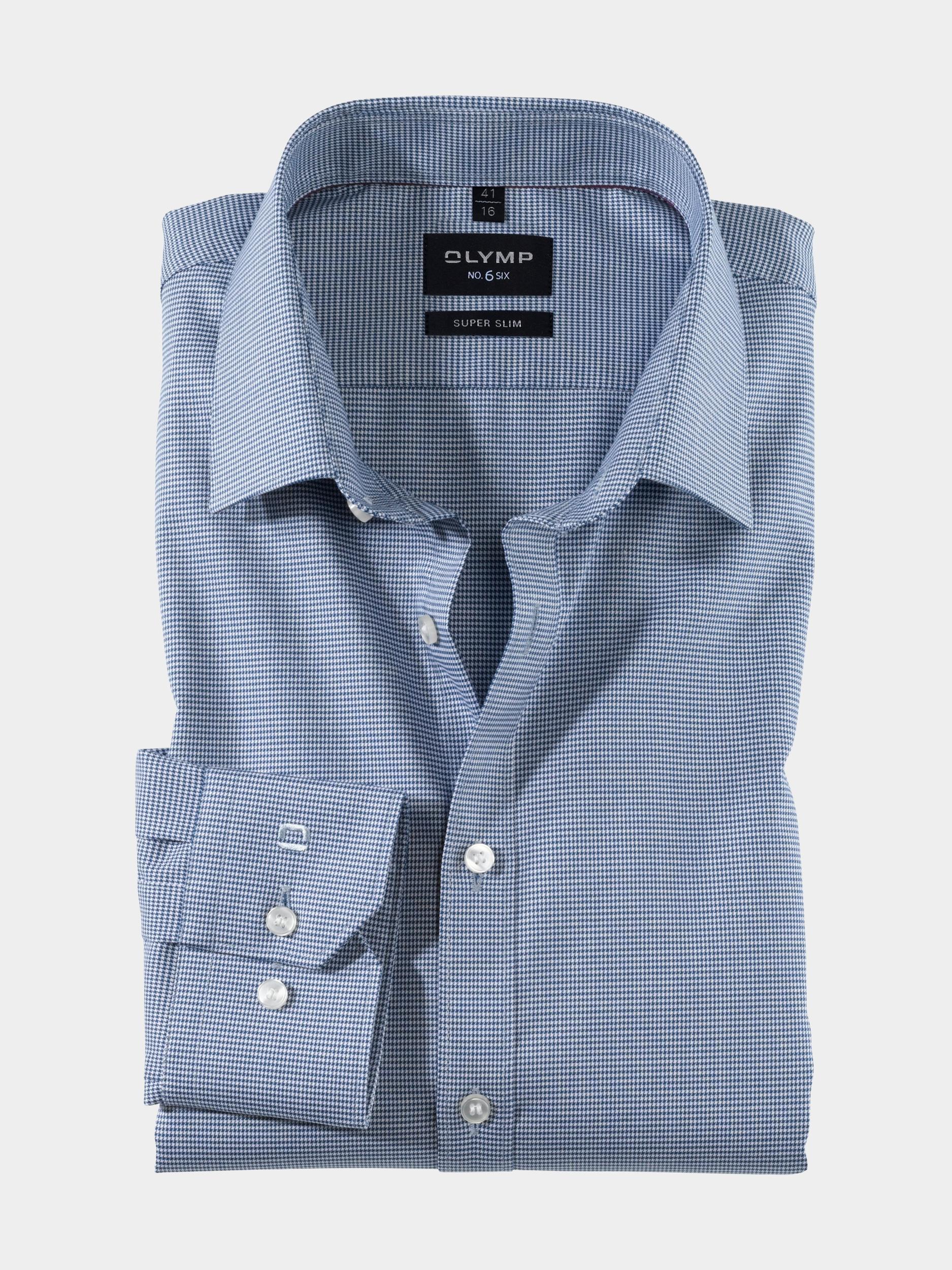 Olymp Business hemd lange mouw Blauw 0465/64 Hemden 046564/19