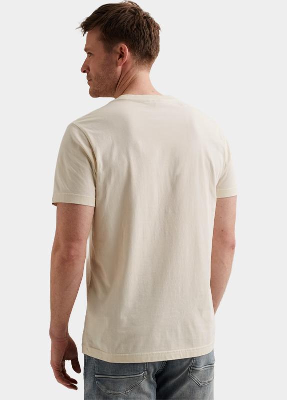 PME Legend T-shirt korte mouw Beige Short sleeve r-neck single je PTSS2603554/7013