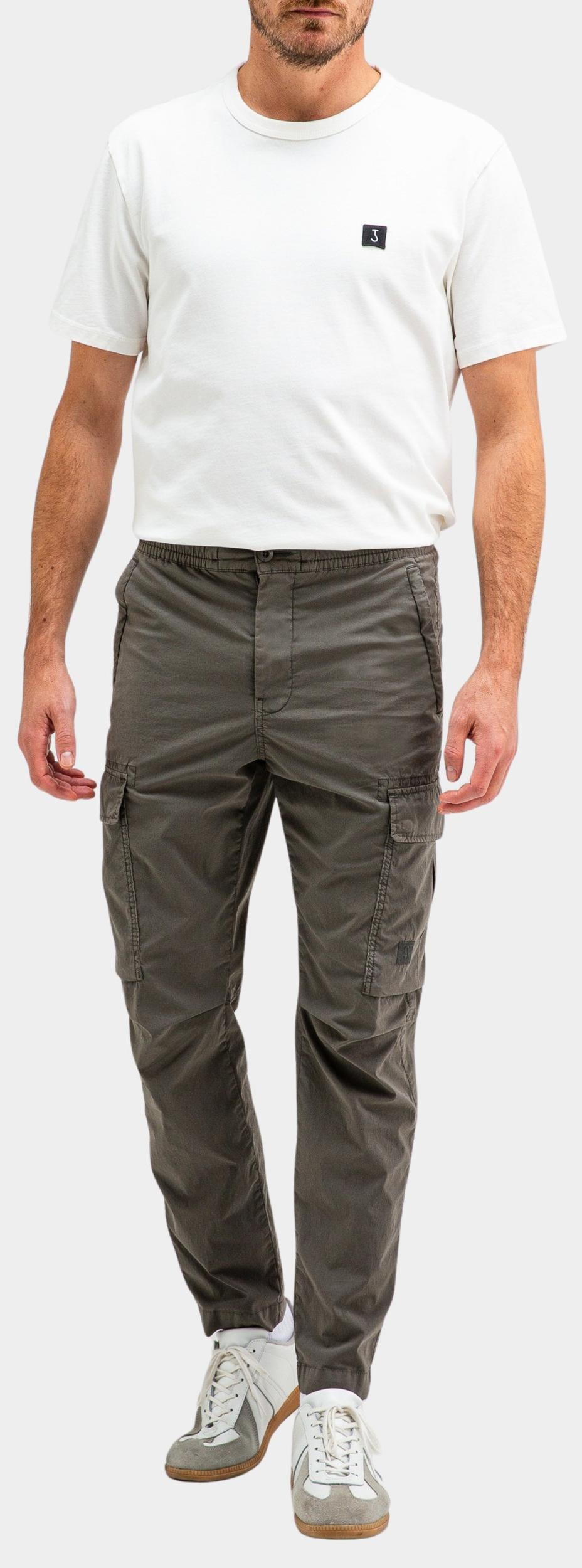 Butcher of Blue Katoenen Broek Grijs Tristan Slim Cargo M2411038/994
