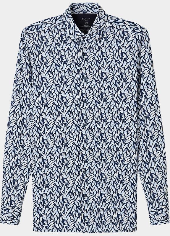Olymp Zakelijk overhemd heren Blauw Luxor 24/Seven 134614/18