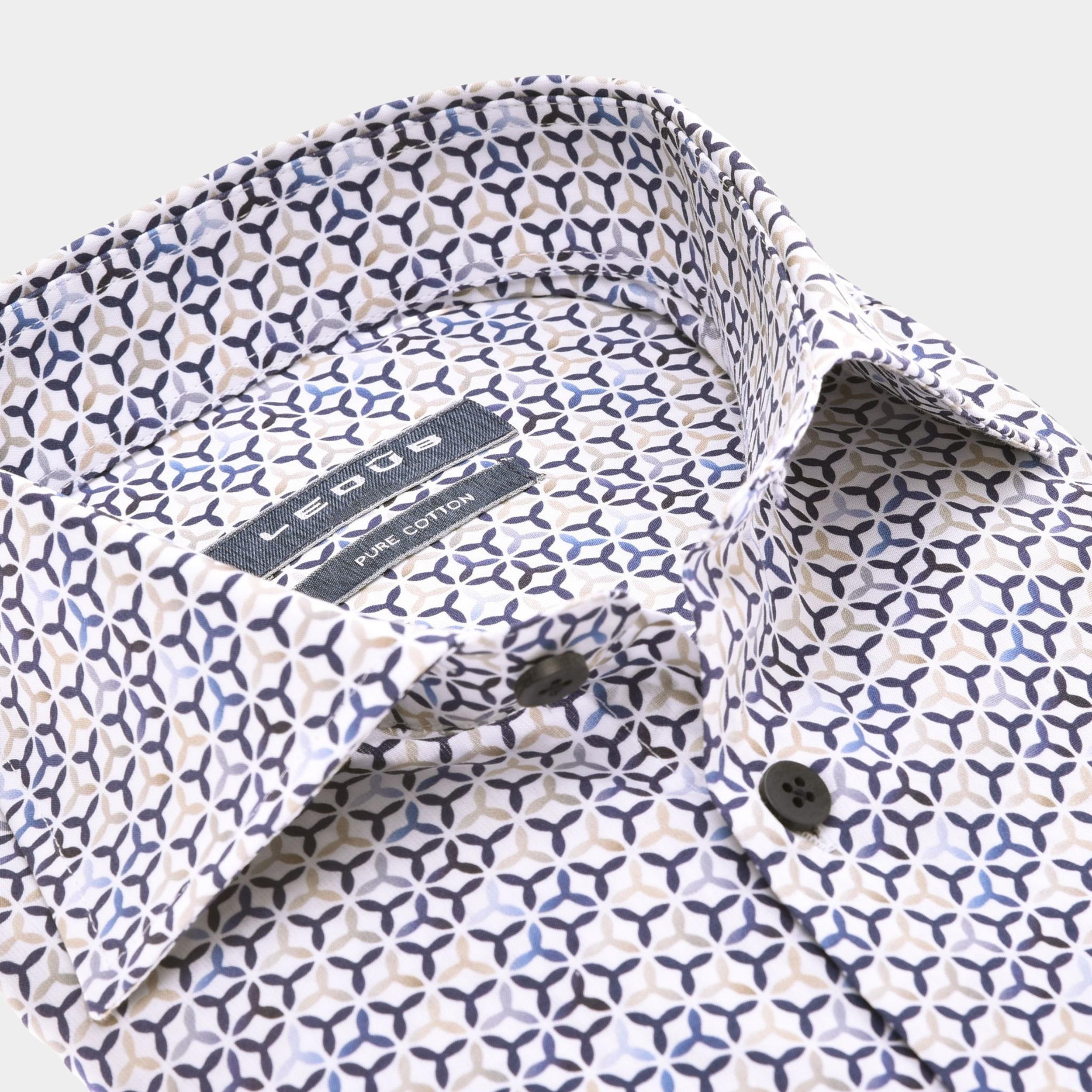 Ledub Business hemd lange mouw Blauw LE24201 MFN 5 0142320/911000