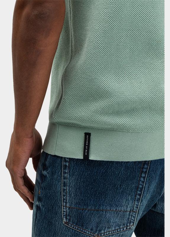 Butcher of Blue Polo korte mouw Groen Ripley M2616001/118