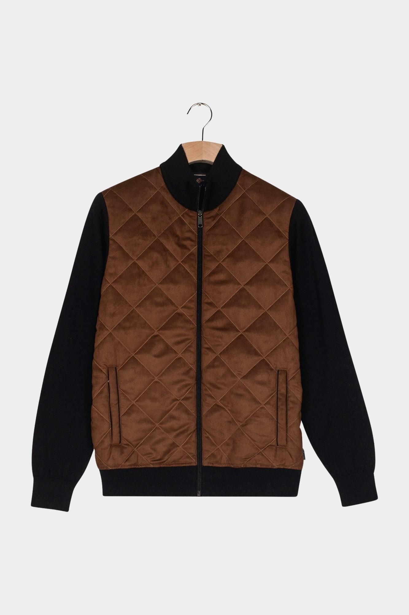 Baileys Vest Blauw Cardigan Zip  front Body Sued 522096/60