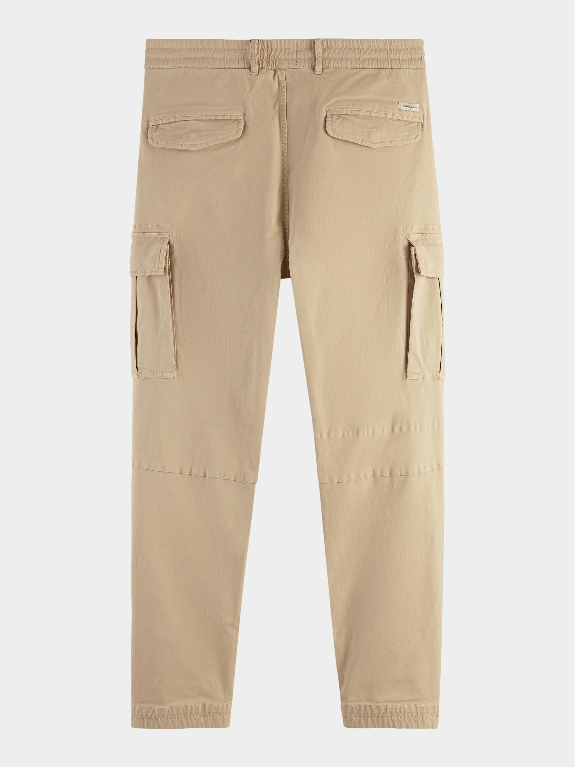 Scotch & Soda Katoenen 5-Pocket Beige Fave - Elasticated Tapered-fit 164458/0137