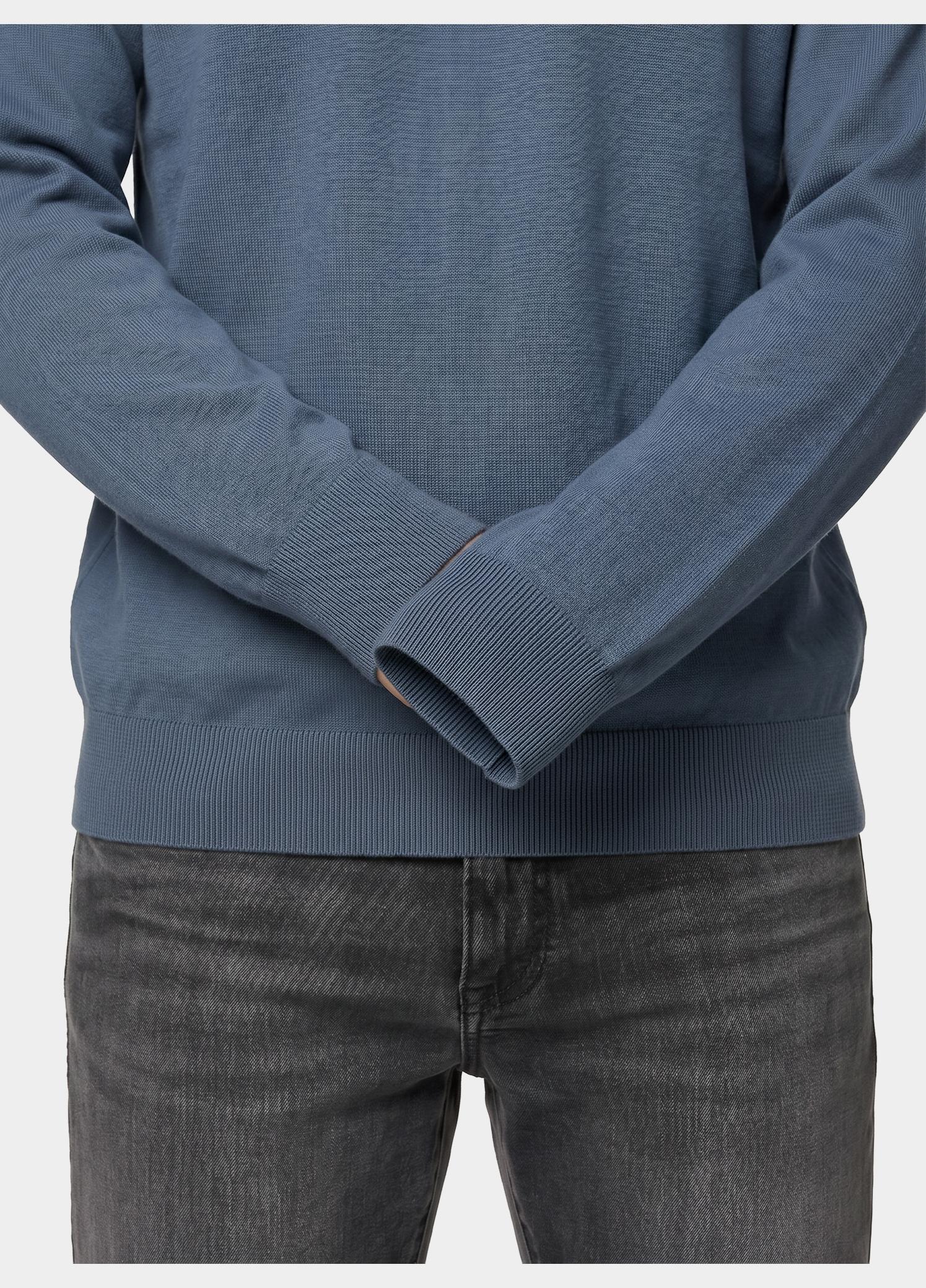 BOSS Black Pullover heren Blauw Upacas-L 10277287 01 50556344/468