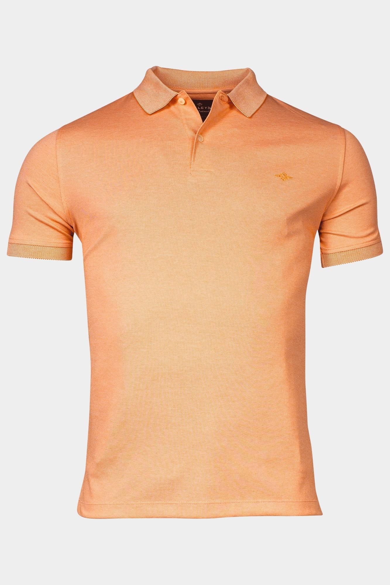 Baileys Polo korte mouw Oranje Poloshirt  2-tone Pique 415279/28