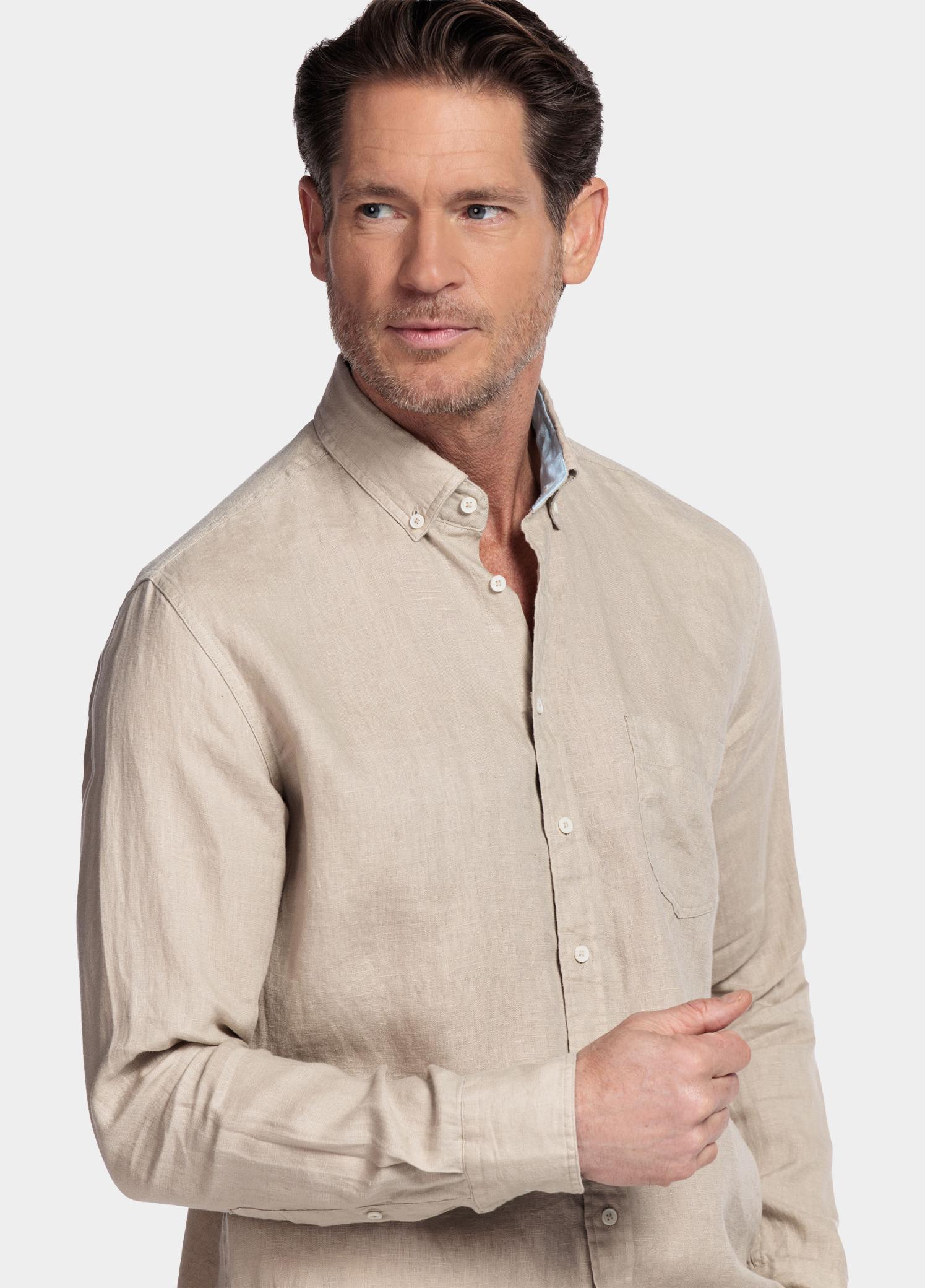 Giordano Overhemd heren Wit Ivy Long Sleeve Button Down S 617009/81